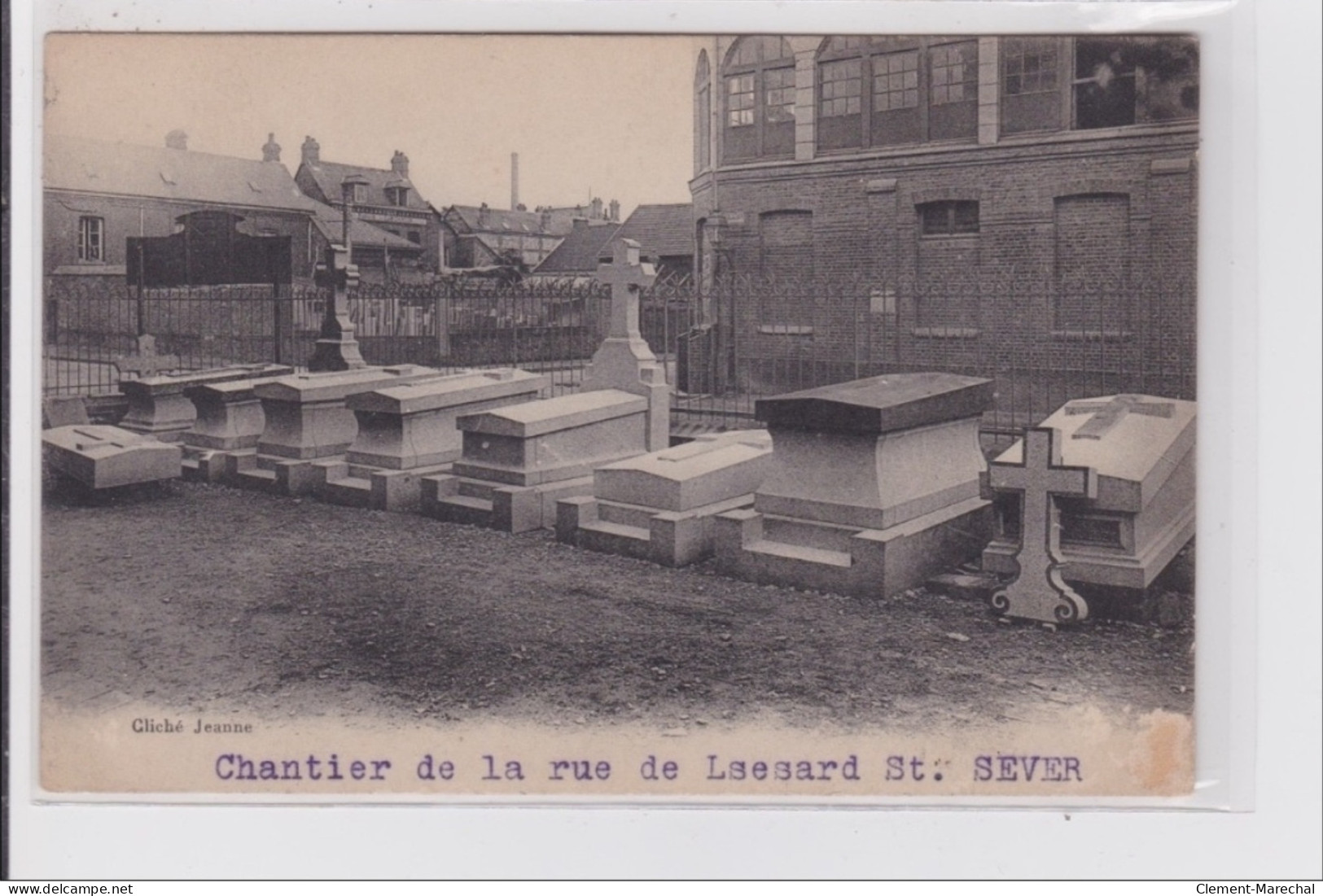 ROUEN : Spécialité De Monuments Funéraires LOREILLE (Saint Sever)- état (éraflures Au Recto) - Rouen