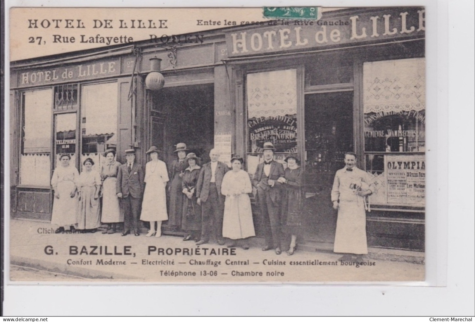 ROUEN : Hotel De Lille BAZILLE - Très Bon état - Rouen