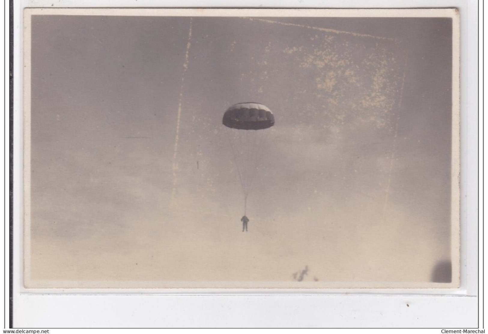 LE TEILLEUL : Carte Photo De L'Amiral Cormier Et Son Parachute En Aout 1925 (montgolfière) Très Bon état - Autres & Non Classés