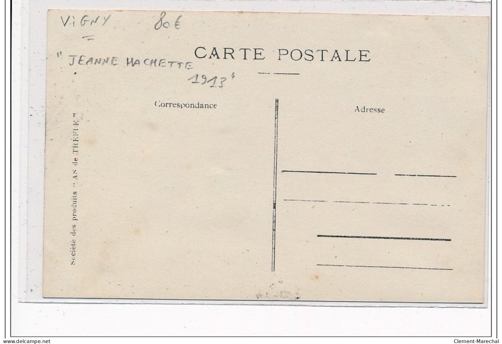 VIGNY - """"Jeanne Hachette"""" - Vigny 1913 CARTE PHOTO - Très Bon état - Vigny
