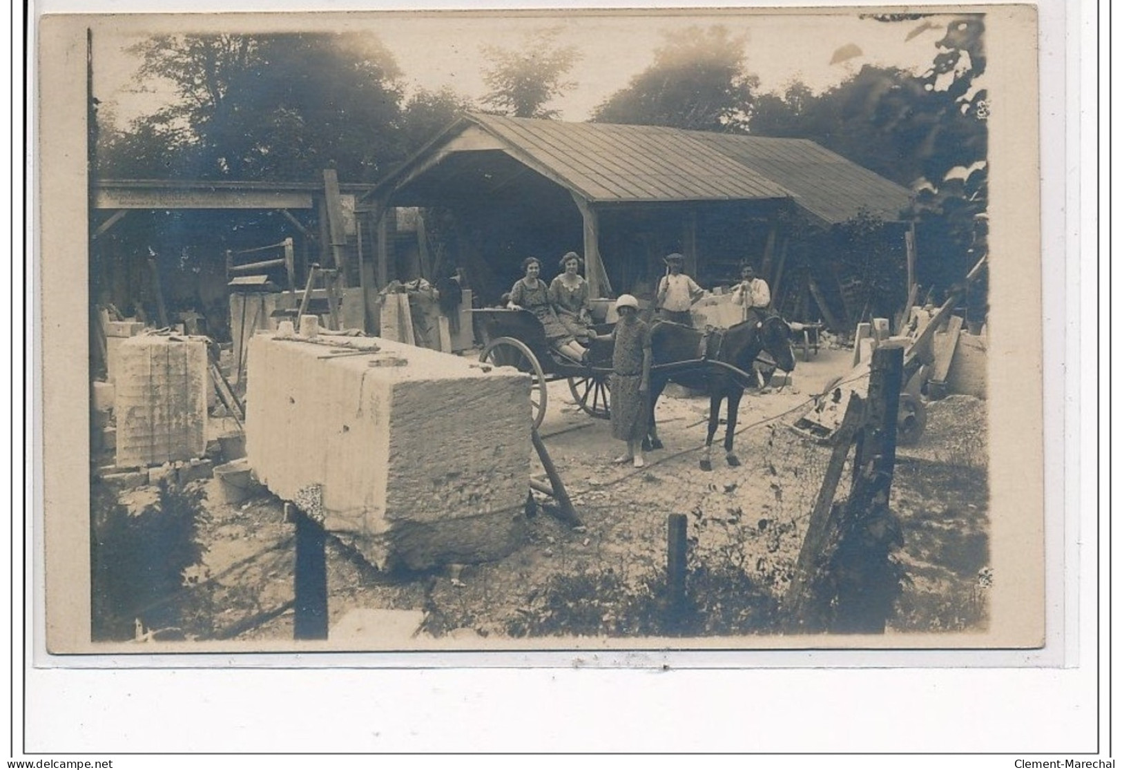 LIMEIL BREVANNES - CARTE PHOTO : Marbrerie Dublesel - Très Bon état - Limeil Brevannes