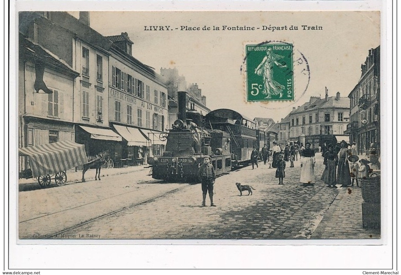 LIVRY : Place De La Fontaine - Départ Du Train - état - Livry Gargan