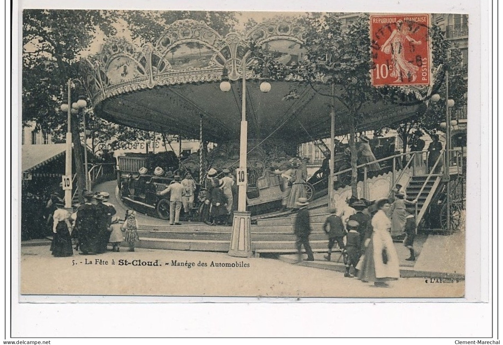 NEUILLY - La Fête à SAINT CLOUD : Manège Des Automobiles - Très Bon état - Neuilly Sur Seine