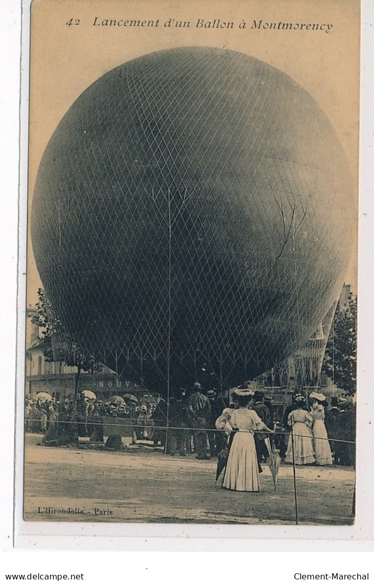 SARCELLES - Enlèvement Du Ballon """"Ville De Sarcelles"""" Le 8 Août 1909  - état - Sarcelles