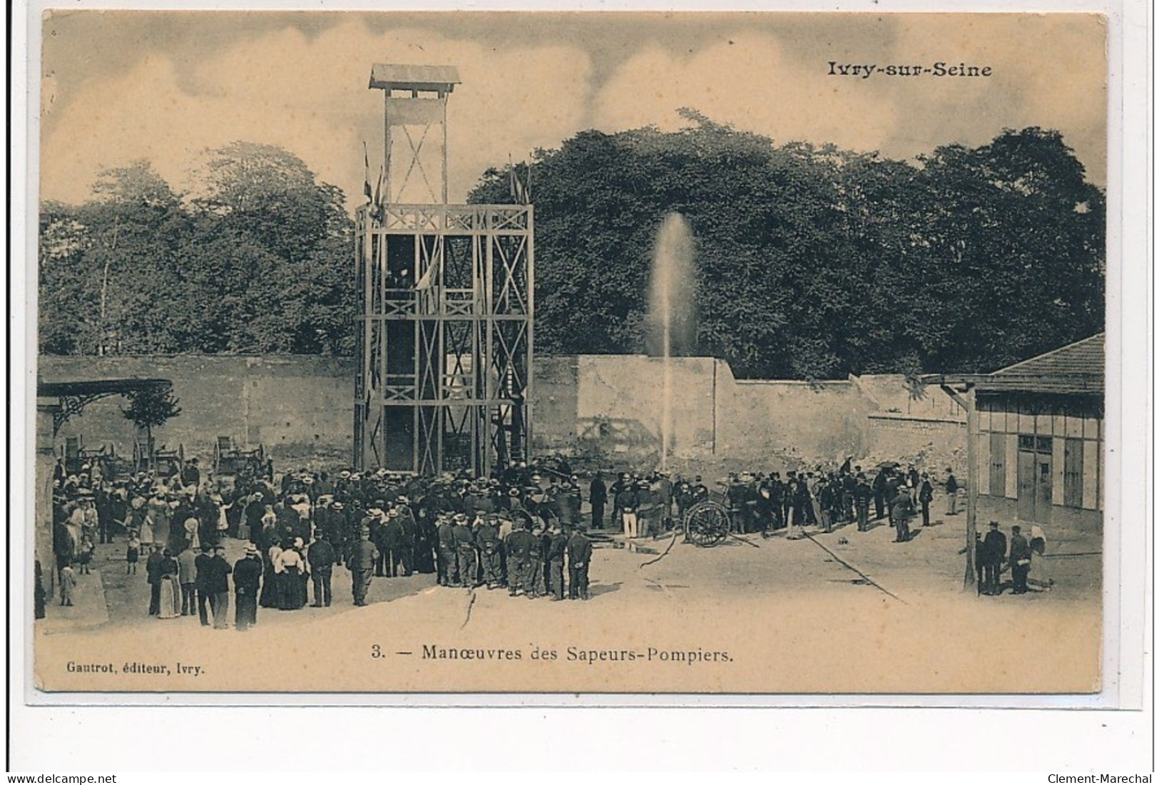 IVRY SUR SEINE - Manoeuvre Des Sapeurs Pompiers - Très Bon état - Ivry Sur Seine