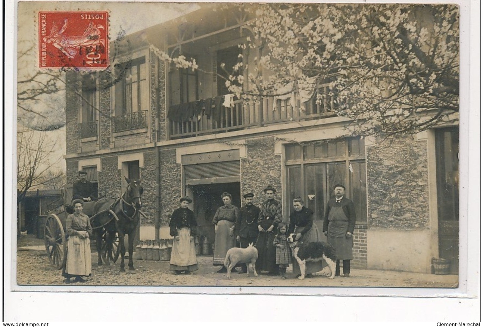 VILLENEUVE LA GARENNE - CARTE PHOTO - MARCHAND DE LAIT - Très Bon état - Villeneuve La Garenne