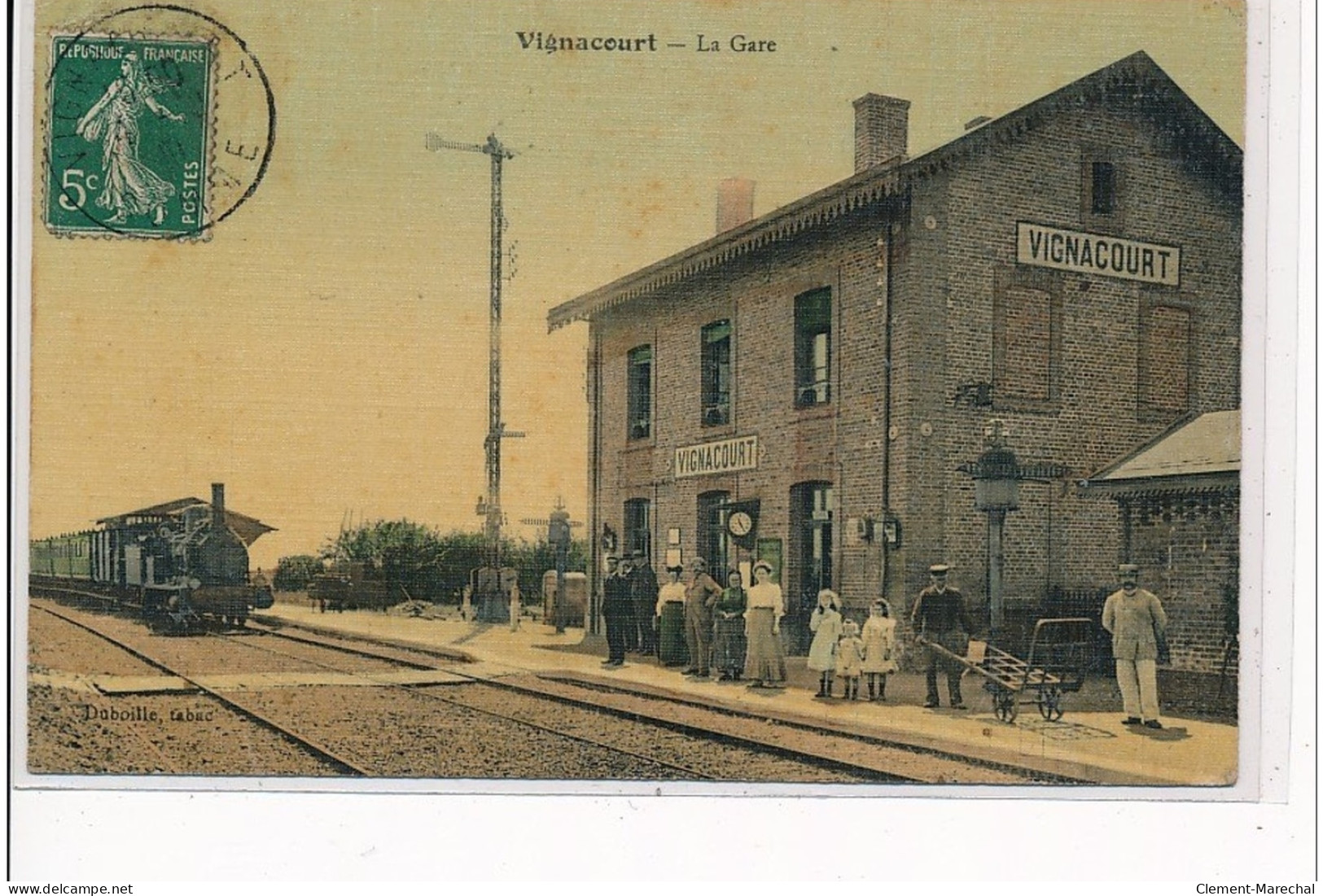 VIGNACOURT - La Gare - état (traces) - Vignacourt
