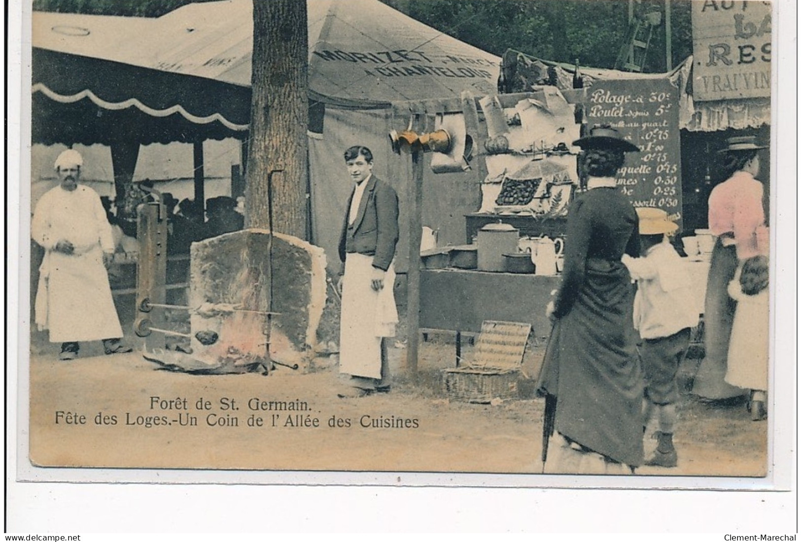 SAINT GERMAIN EN LAYE - Forêt De St Germain - Fête Des Loges, Un Coin De L'allée Des Cuisines - Très Bon état - St. Germain En Laye