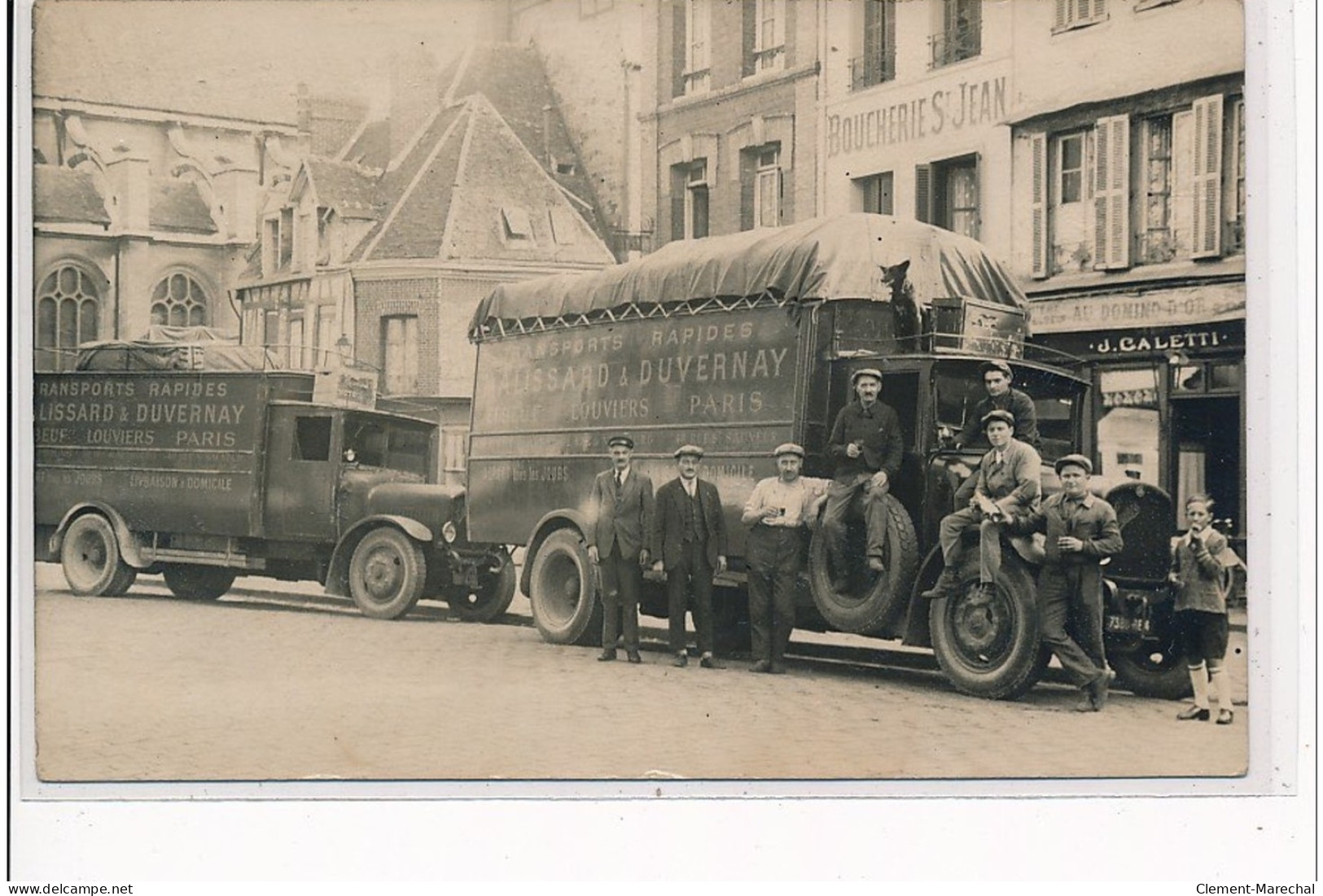 ELBEUF - CARTE PHOTO - DEMENAGEURS - Déménagement Malissard Et Duvernay - Très Bon état - Elbeuf