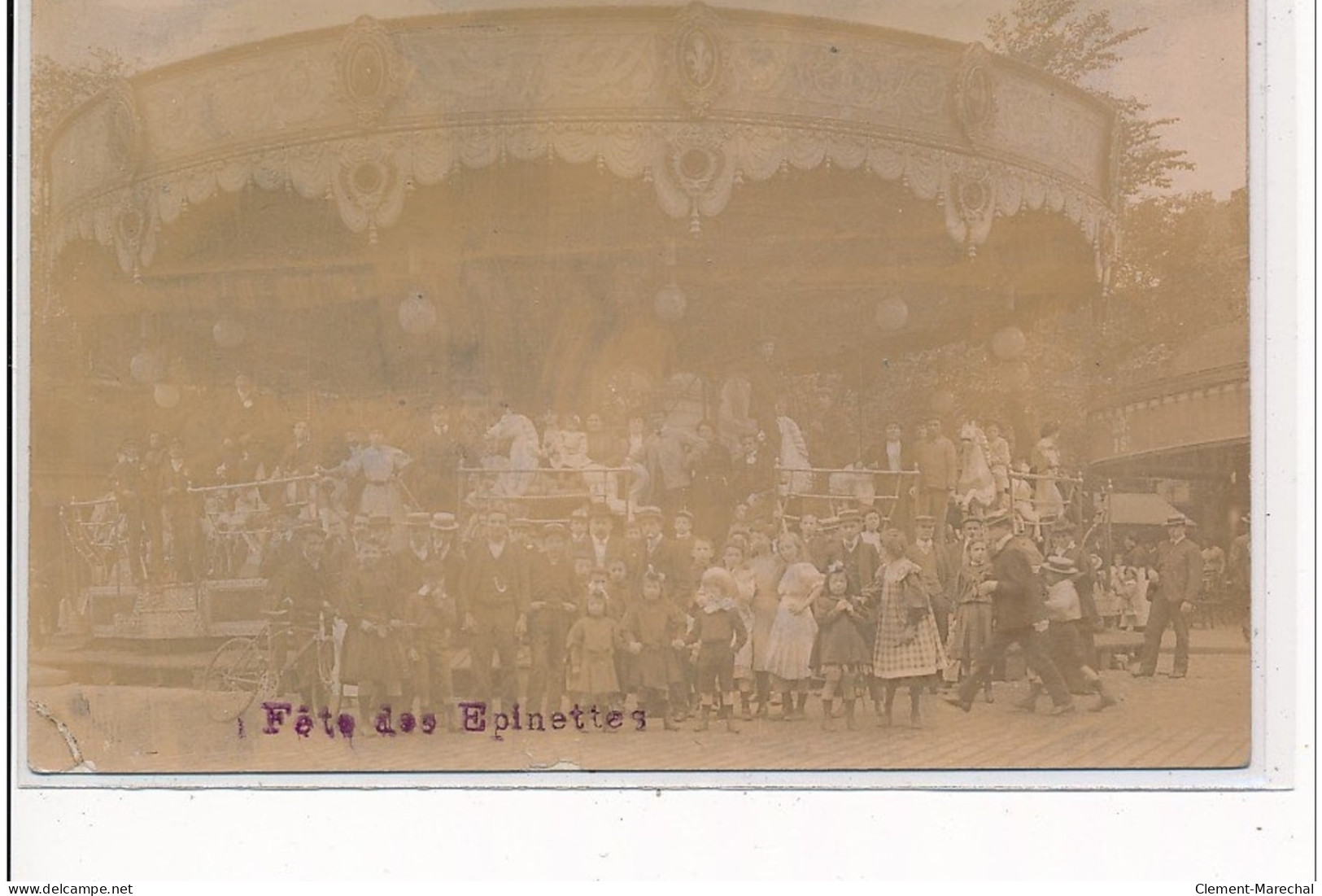 PARIS - CARTE PHOTO - MANEGE - Fête Des Epinettes - Très Bon état - Distretto: 17