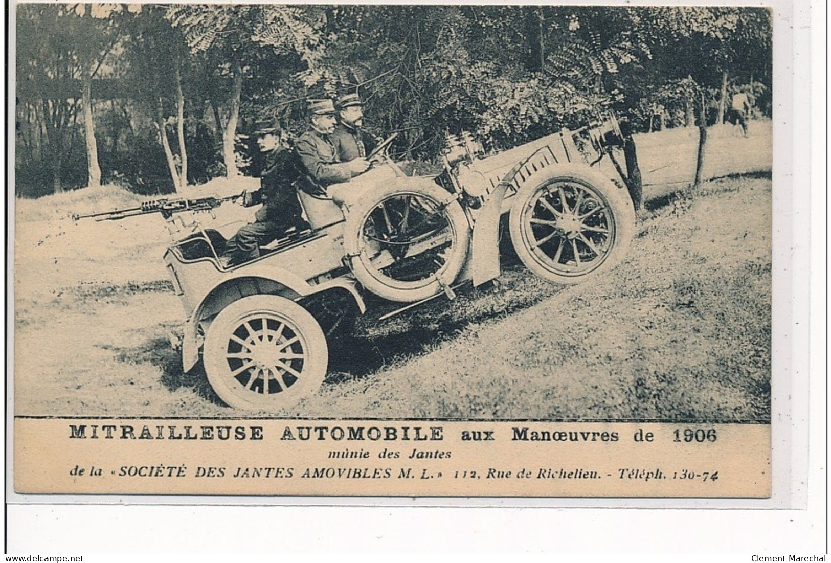 PARIS - CARTE PHOTO - Sté Des Jantes Amovibles 112, Rue De Richelieu - Très Bon état - Distrito: 02