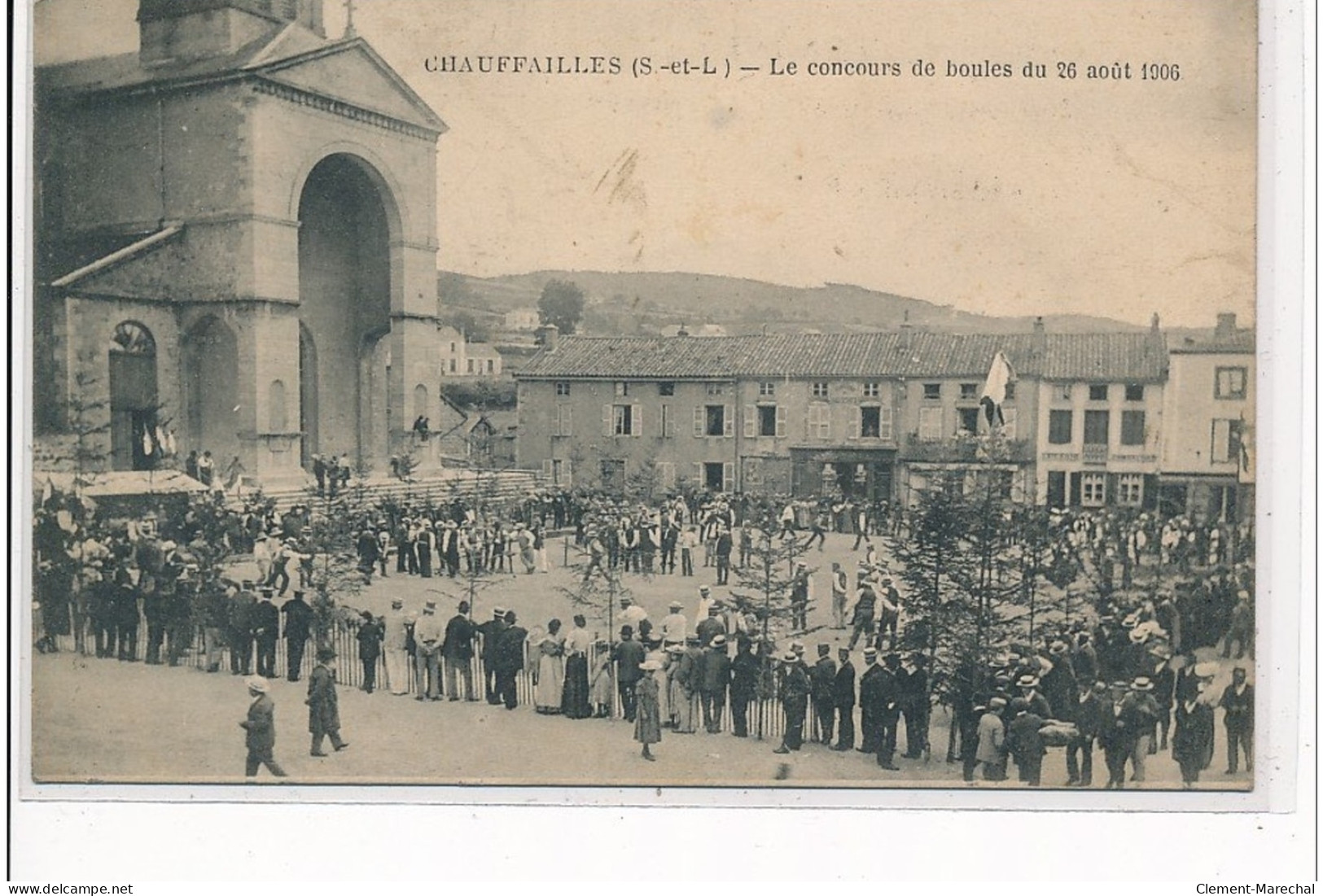 CHAUFFAILLES - Le Concours De Boules Du 26 Août 1906 - Très Bon état - Andere & Zonder Classificatie