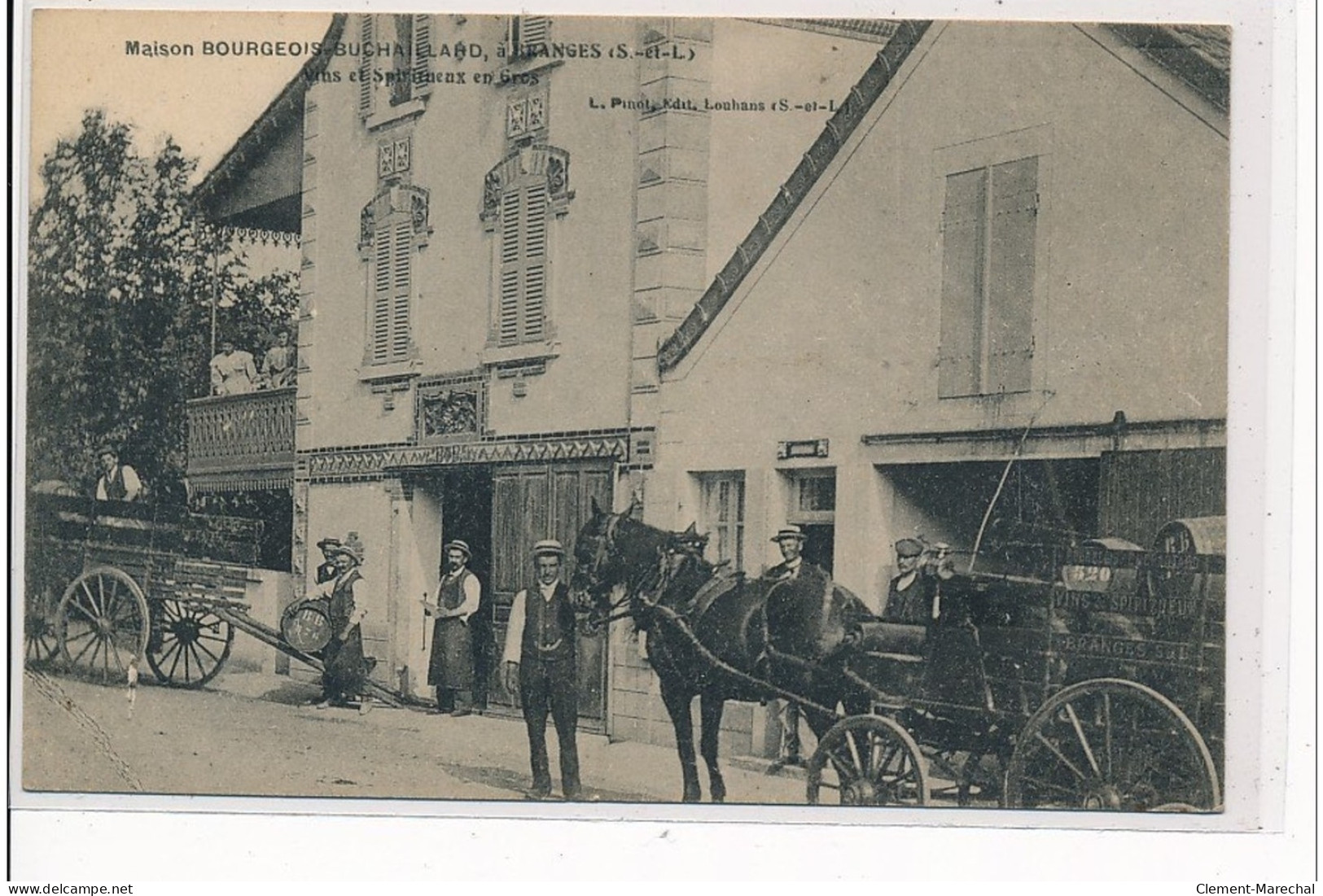 BRANGES - Maison Bourgeois-Buchallard - Vins Et Spiritueux En Gros - Très Bon état - Andere & Zonder Classificatie