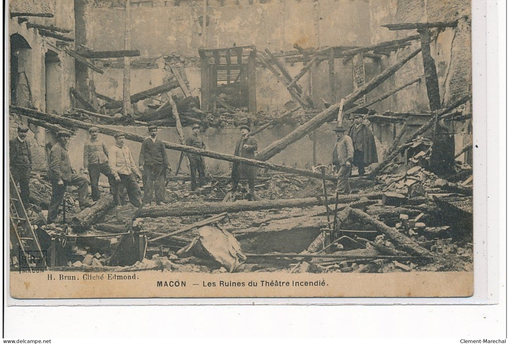 MACON - Les Ruines Du Théâtre Incendié - Très Bon état - Macon