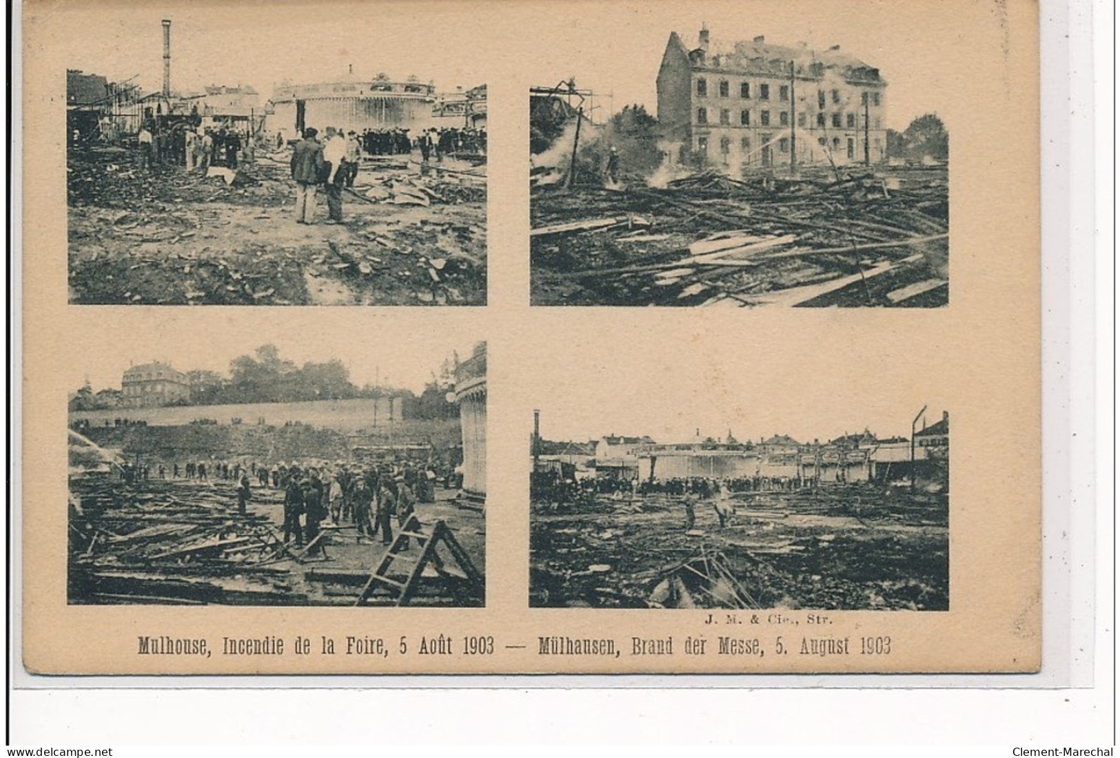 MULHOUSE - Incendie De La Foire, 5 Août 1903 - Très Bon état - Mulhouse