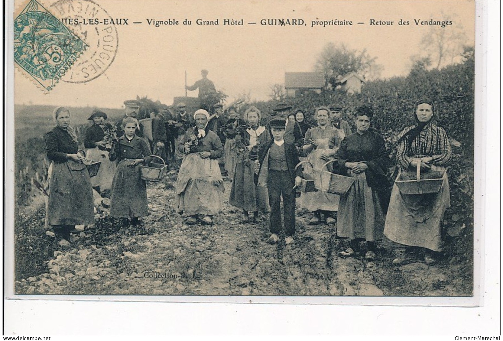 POUGUES LES EAUX - Vignoble Du Grand Hôtel - Guimard, Propriétaire - Retour Des Vendanges - Très Bon état - Pougues Les Eaux