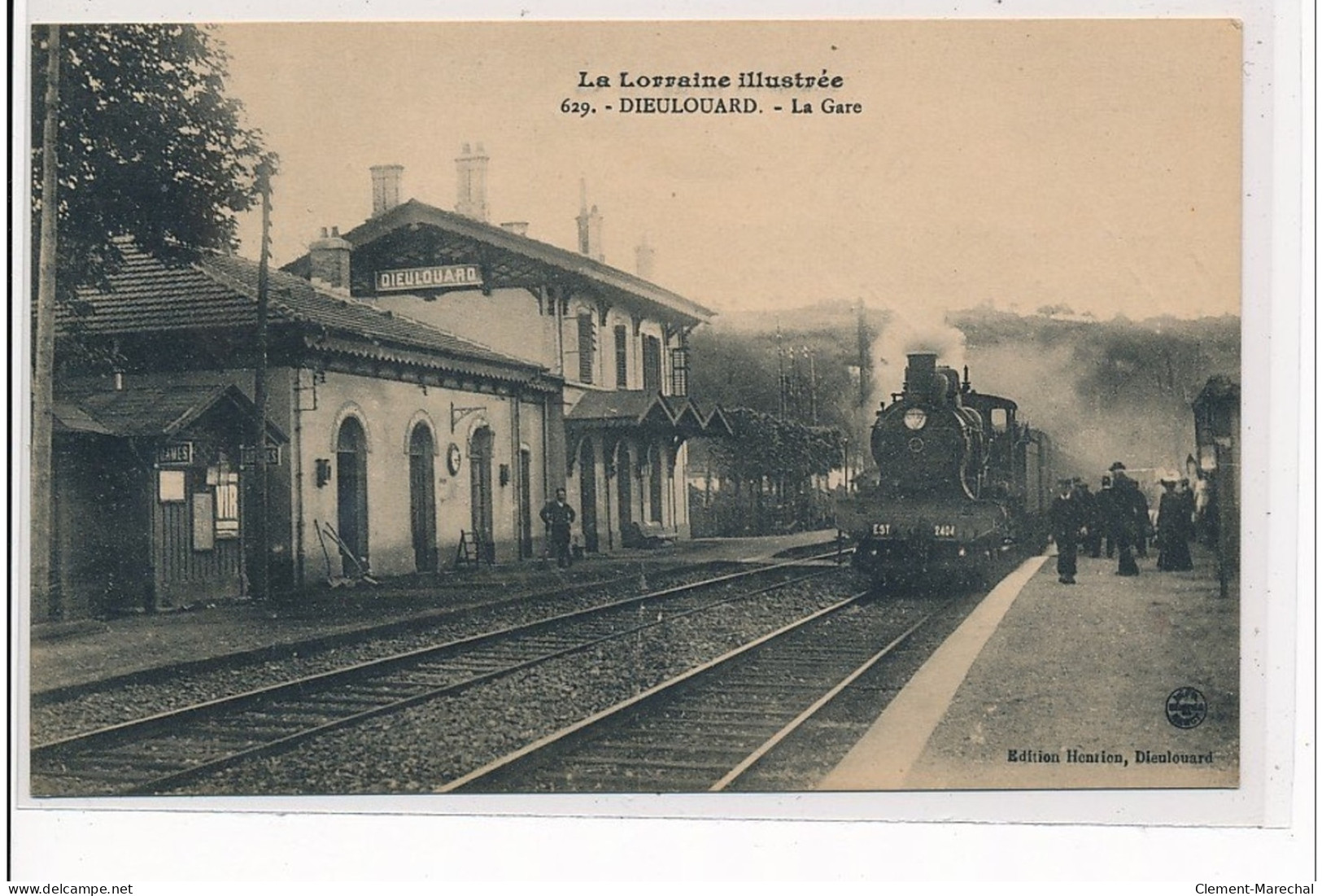 DIEULOUARD : La Gare - LOCOMOTIVE - Très Bon état - Dieulouard