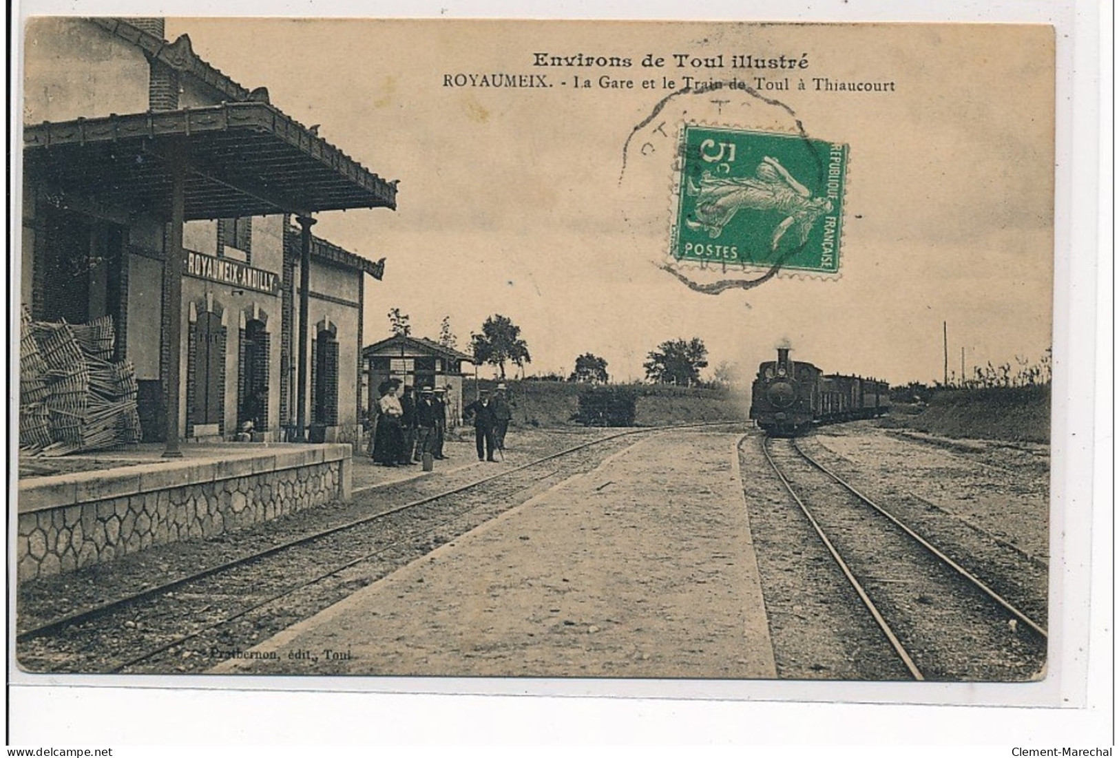 ROYAUMEIX : La Gare Et Le Train De Toul à Thiaucourt - Très Bon état - Sonstige & Ohne Zuordnung