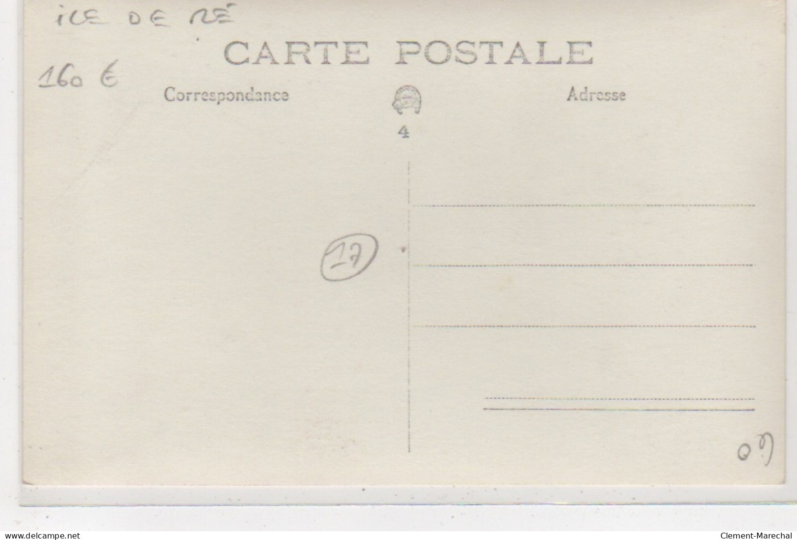 Ile De Ré  : Carte Photo Du Café Poncet - Vers 1920-30 - Très Bon état - Ile De Ré