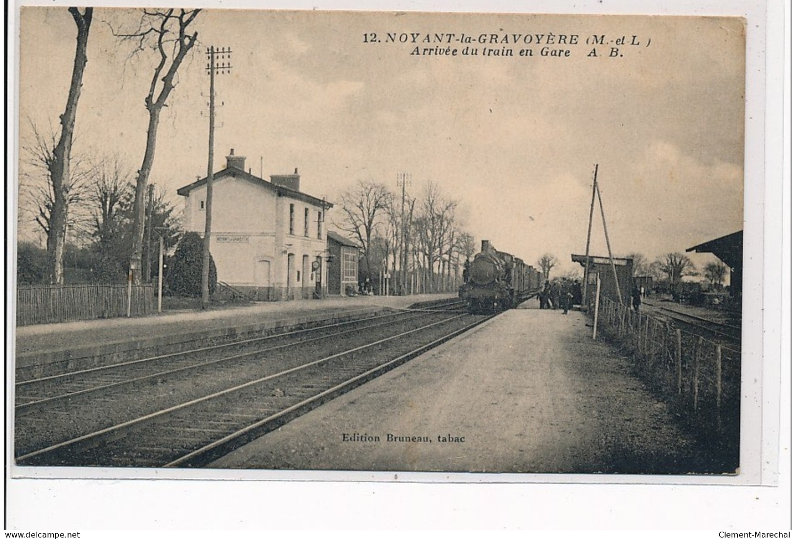 NOYANT LA GRAVOYERE - Arrivée Du Train En Gare - Très Bon état - Altri & Non Classificati