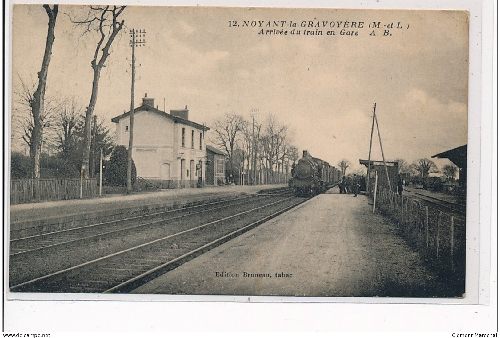 NOYANT LA GRAVOYERE - Arrivée Du Train En Gare - Très Bon état - Other & Unclassified