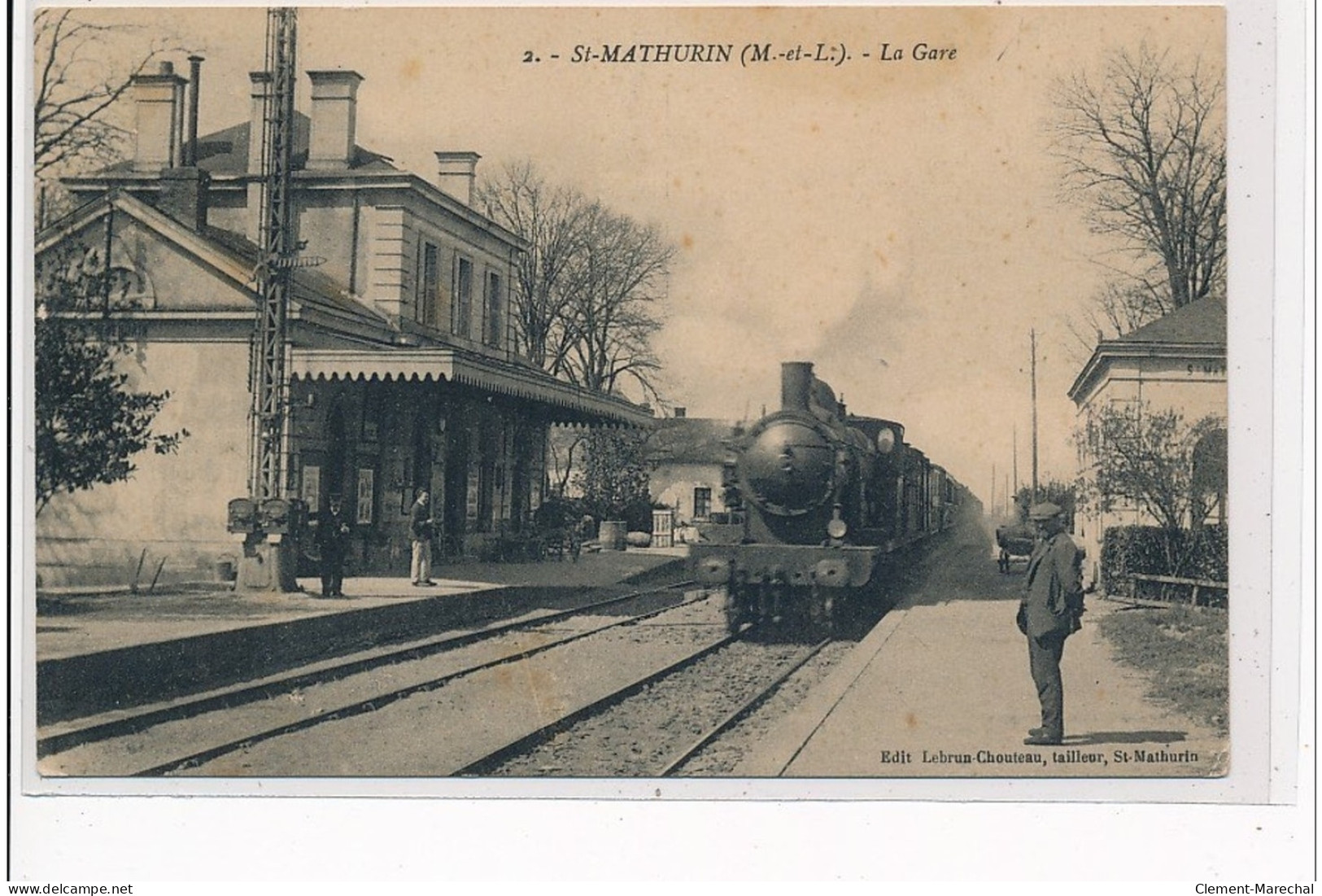 SAINT MATHURIN - La Gare - LOCOMOTIVE - Très Bon état - Autres & Non Classés