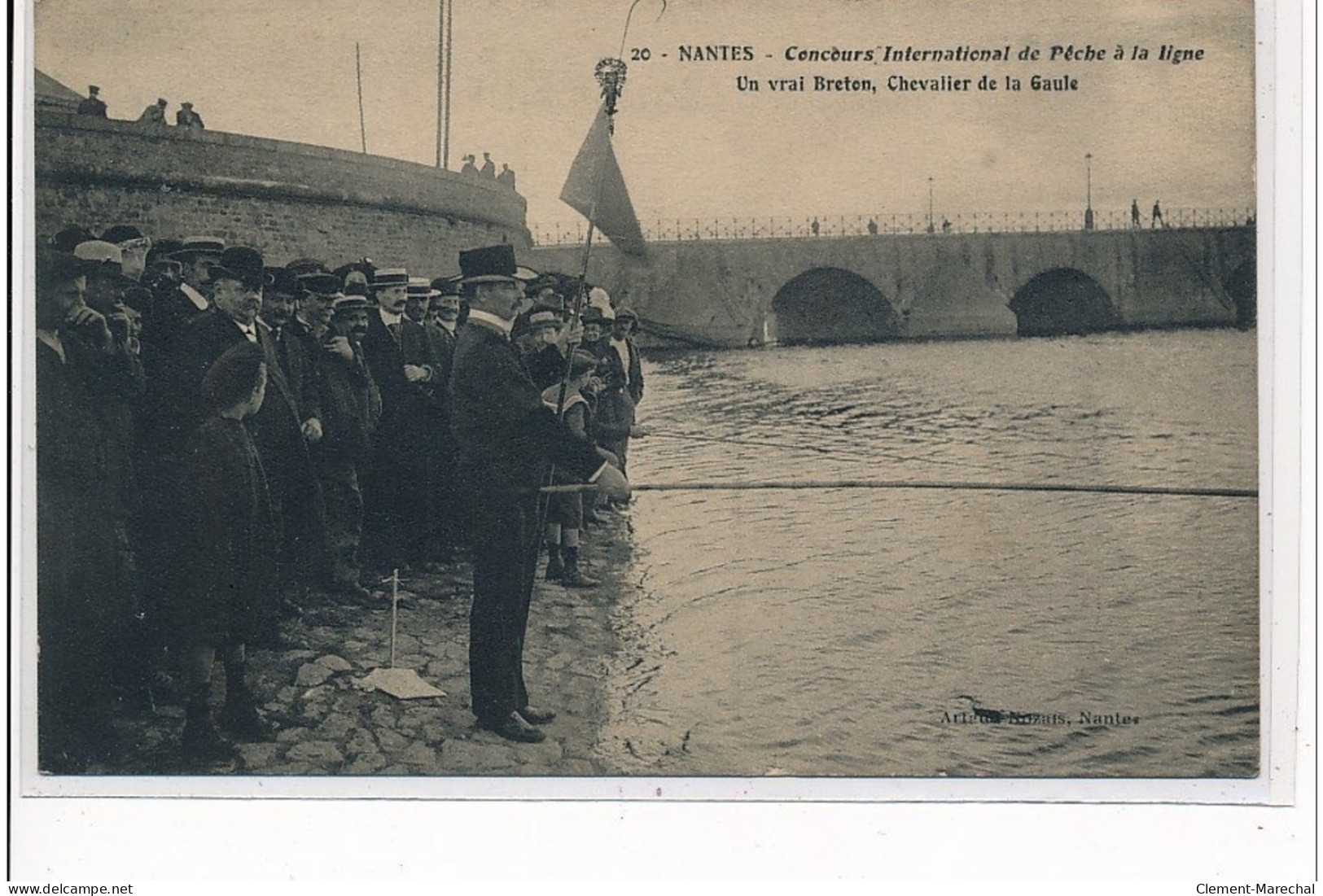 NANTES - Concours International De Pêche à La Ligne - Un Vrai Breton, Chevalier De La Gaule - Très Bon état - Nantes