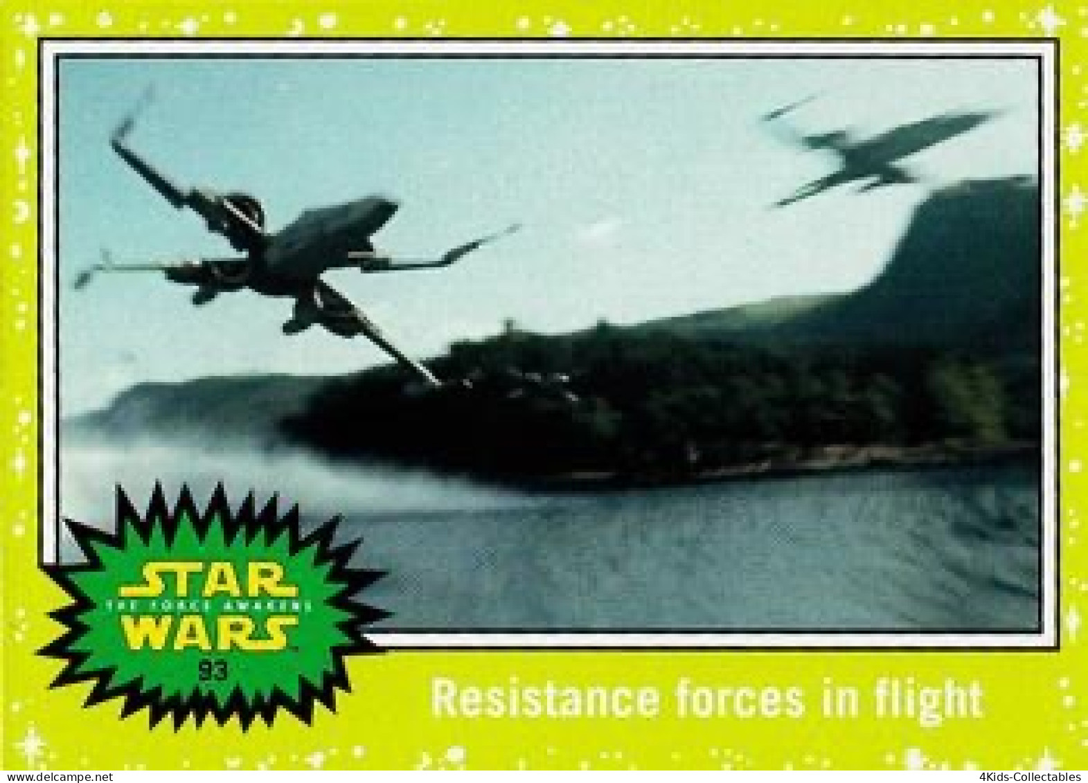 2015 Topps STAR WARS Journey To The Force Awakens "Jabba SLIME GREEN Starfield" Parallel #93 - Star Wars