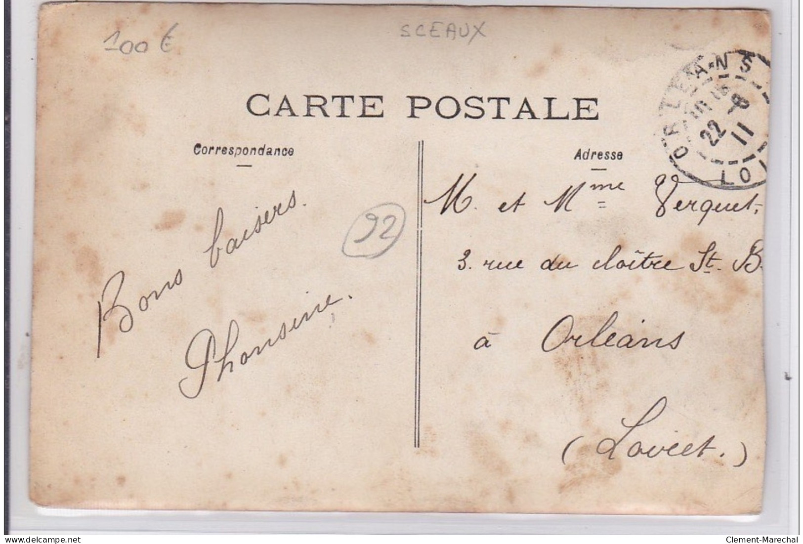 SCEAUX : Carte Photo D'un Café - Très Bon état - Sceaux