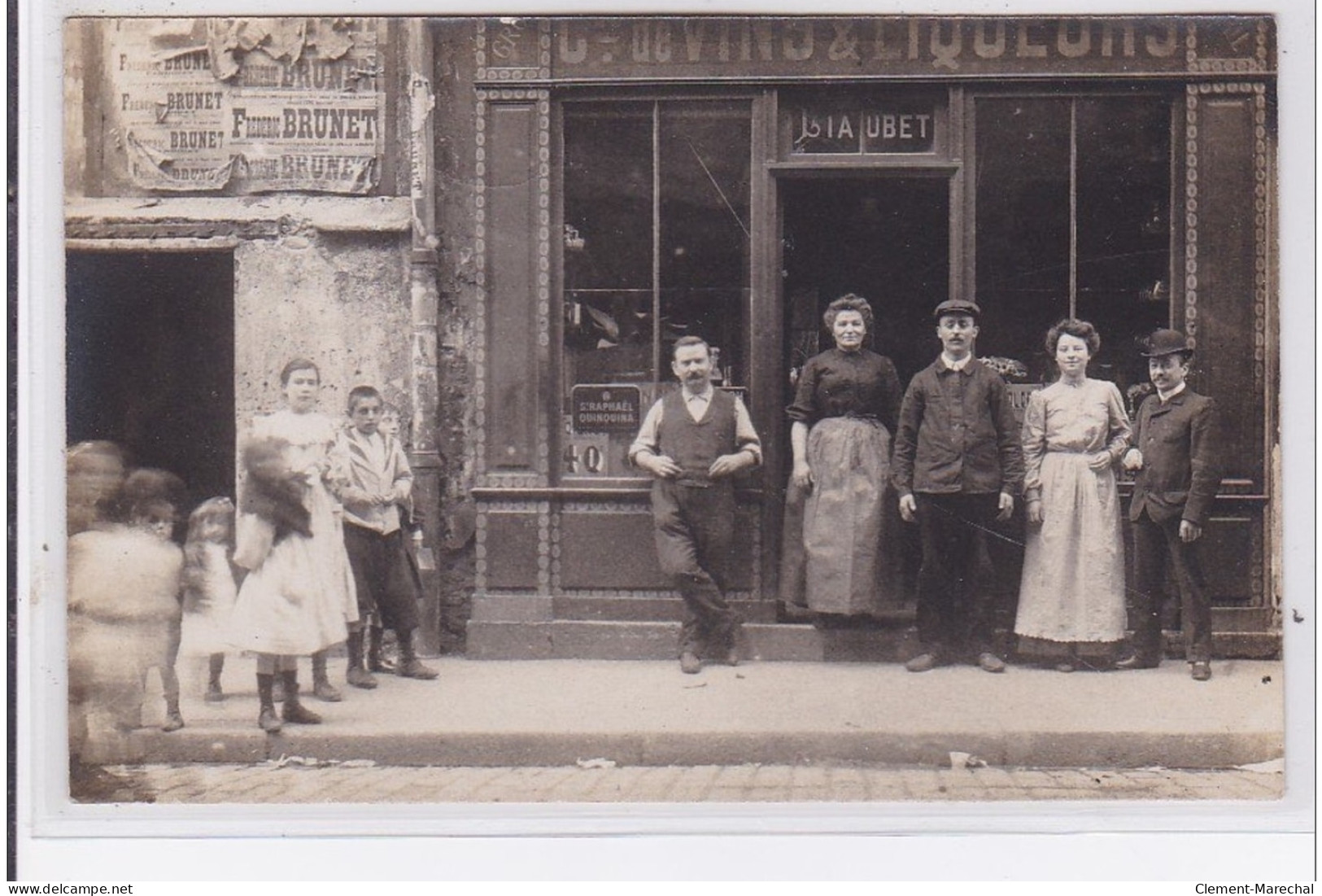 PARIS 9 ème : Carte Photo Du Marchand De Vins LIAUBET - A Côté Du 6 Rue Condorcet - Très Bon état - Arrondissement: 09