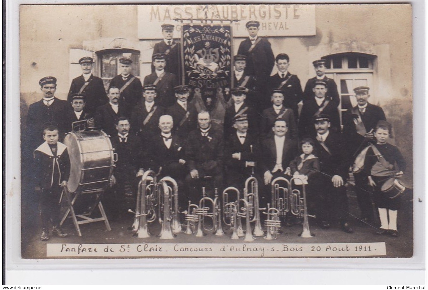 AULNAY Sous BOIS : Carte Photo De La Fanfare De Saint Clair (Orne) Au Concours D'Aulnay - Très Bon état - Aulnay Sous Bois