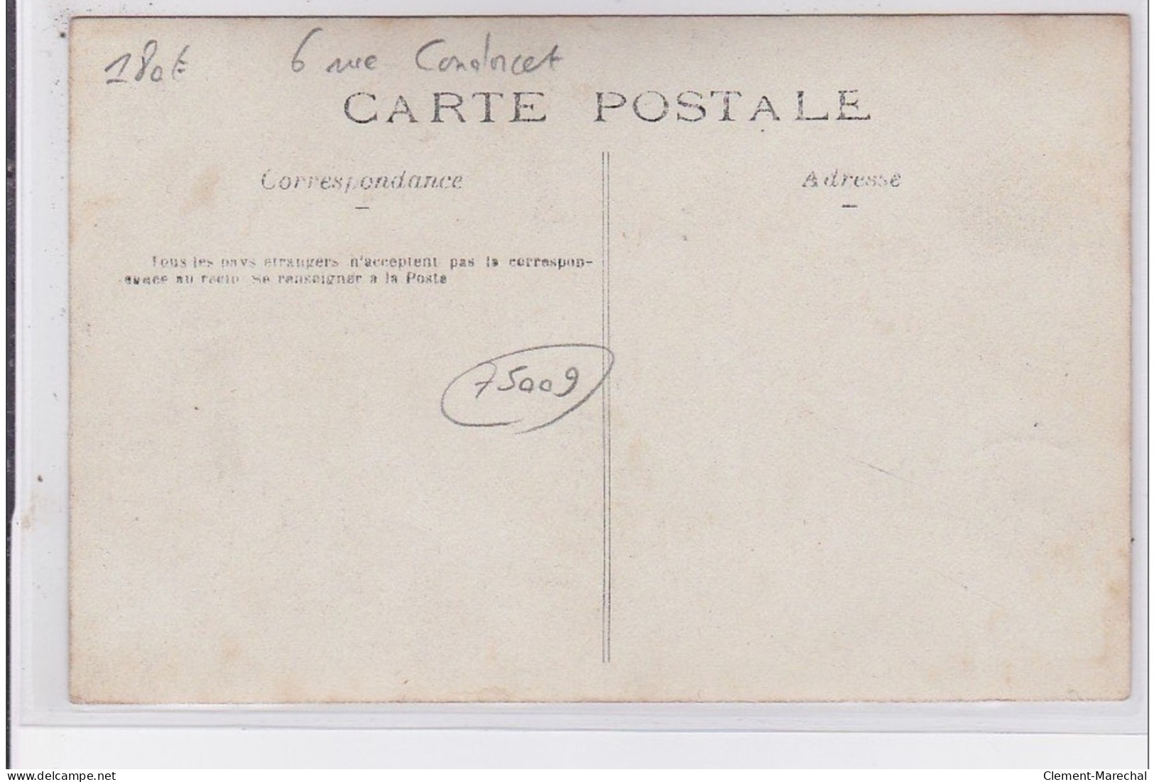 PARIS 9 ème : Carte Photo De La Parisienne Du Gaz (vente De Coke Au Détail) - 6 Rue Condorcet - Très Bon état - District 09