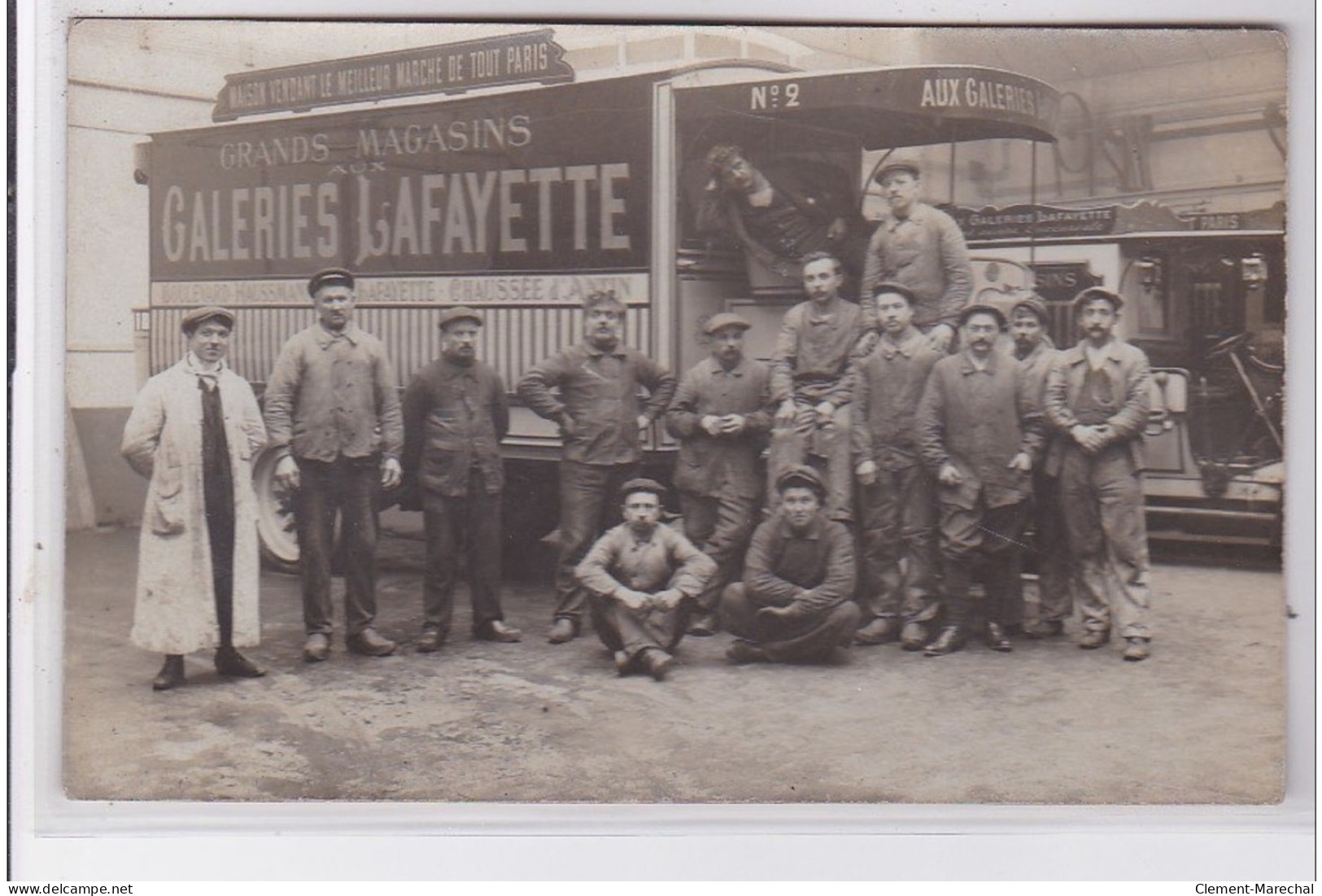 PARIS 9ème : Carte Photo D'un Camion De Livraison Des Galeries LAFAYETTE - Très Bon état - Arrondissement: 09