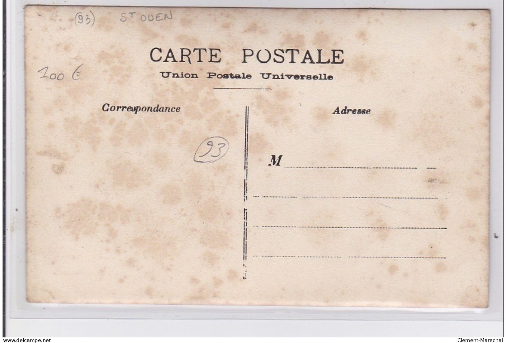 SAINT OUEN : Carte Photo De La Cavalcade En 1905 (manège) - Bon état (trace Au Dos) - Saint Ouen