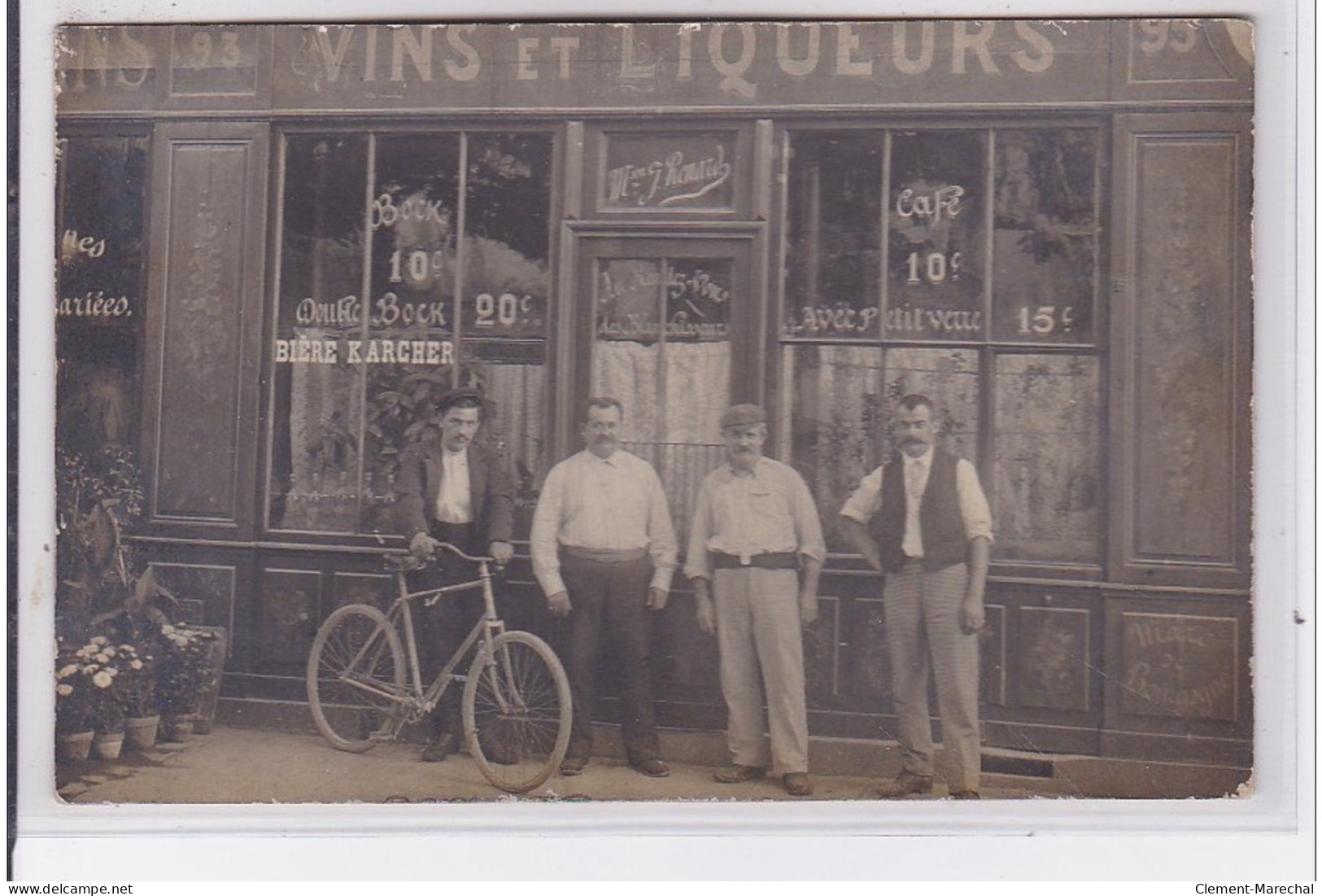 BOULOGNE : Carte Photo Du Restaurant RENARD """"au Rendez-vous Des Blanchisseurs"""" - Très Bon état - Boulogne Billancourt