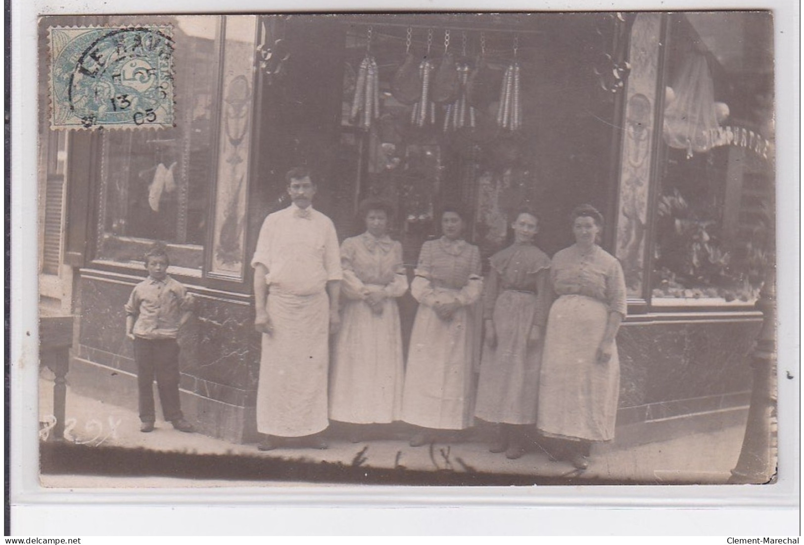 LE HAVRE : Carte Photo D'une Boucherie - Très Bon état - Non Classés