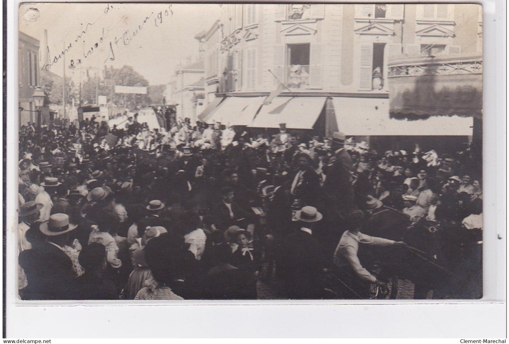 SAINT OUEN : Carte Photo De La Cavalcade En 1905 - Très Bon état - Saint Ouen