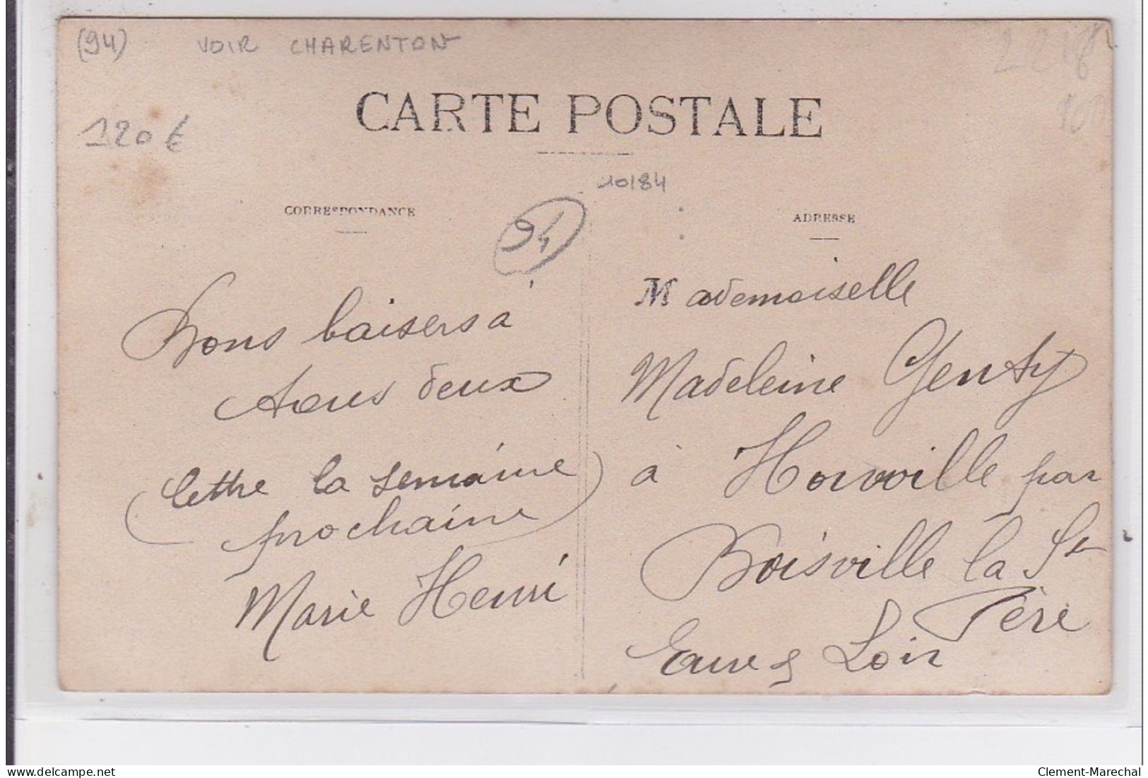 CHARENTON : Carte Photo D'une épicerie - Très Bon état - Charenton Le Pont