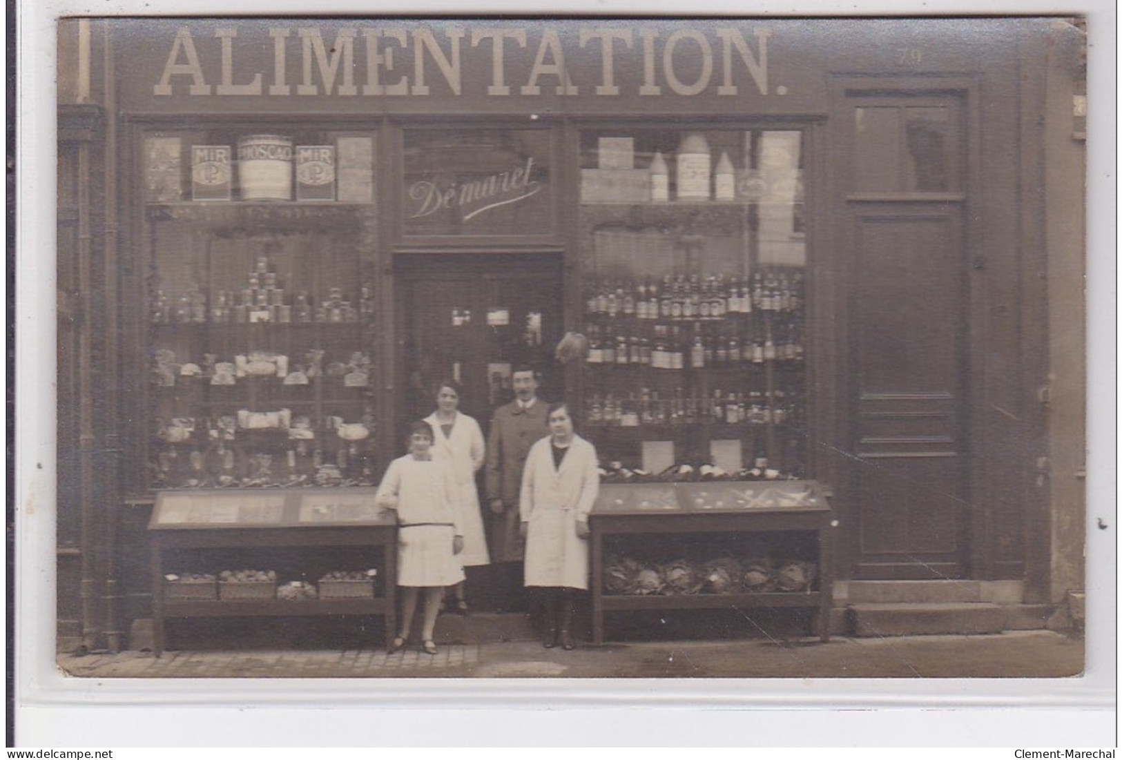 AMIENS : Carte Photo De L'épicerie Démaret (Alimentation) - Très Bon état - Amiens