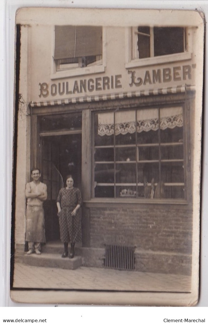 REVIGNY : Carte Photo De La Boulangerie Lambert - Bon état (coins Arrondis) - Revigny Sur Ornain