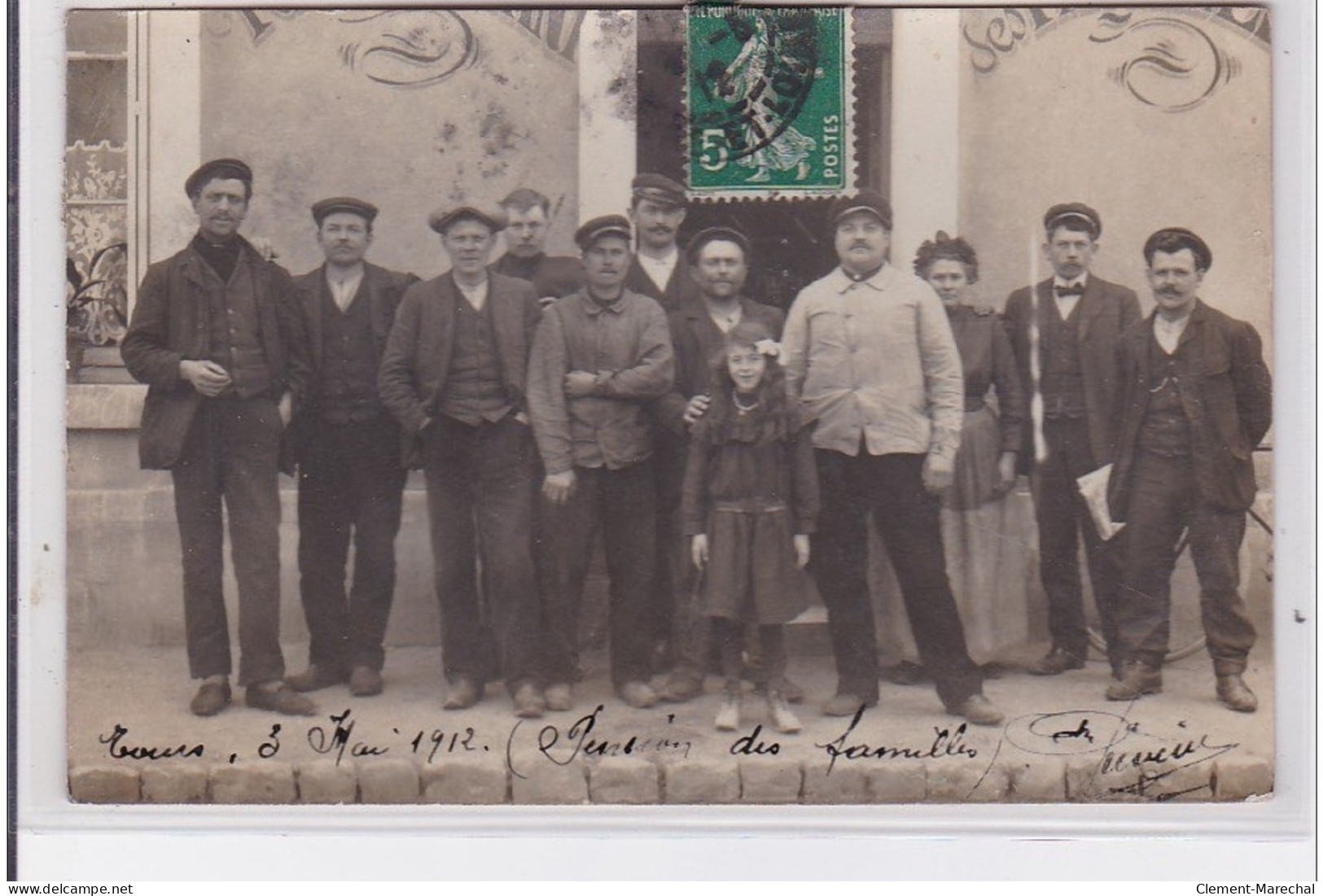 TOURS : Carte Photo De La Pensions Des Familles En 1912 - Très Bon état - Tours