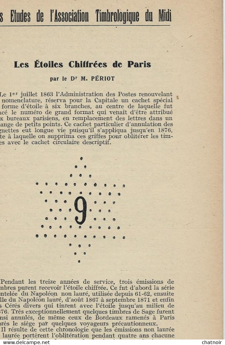 3  Brochures 1949  32 P/1950 64 P /1951 59 P  Etudes Association Du Midi / Voir Les Details - Sonstige & Ohne Zuordnung