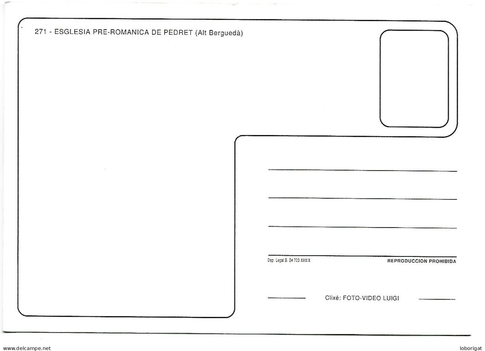 ESGLESIA PRE-ROMANICA DE PEDRET.- ALT BERGUEDA.- PEDRET / BERGA.-  ( CATALUNYA ) - Chiese E Cattedrali