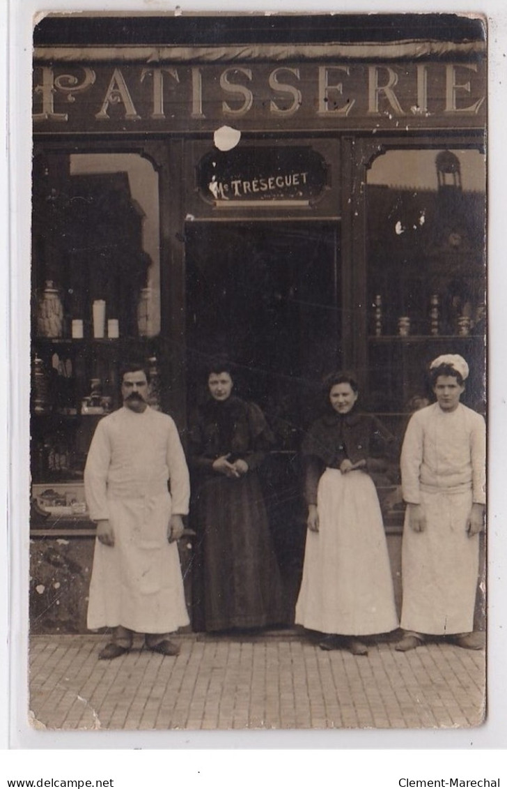 PACY SUR EURE : Carte Photo De La Pâtisserie TRESEGUET - Bon état - Pacy-sur-Eure