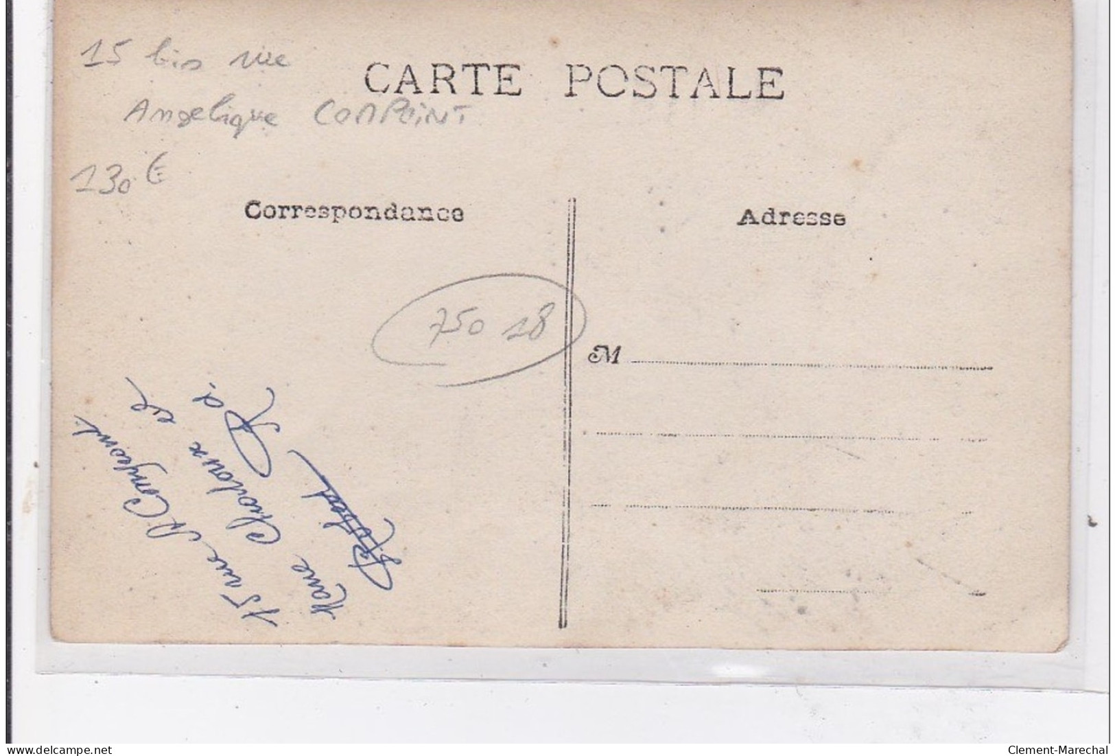 PARIS 18 ème : Carte Photo Du Magasin De Vins Et Liqueurs Au 15 Bis Rue Compoint - Très Bon état - Distrito: 18