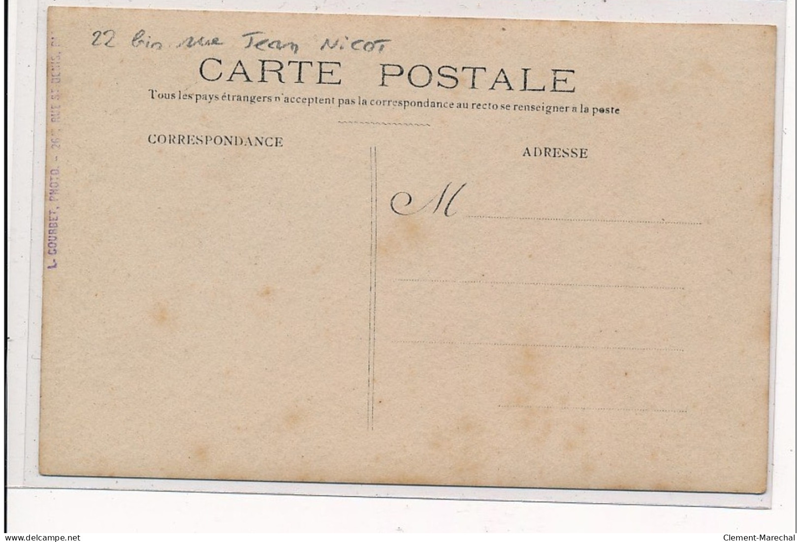 PARIS 7ème : Carte Photo De Boucherie Alexandre (Valroff) Au 22 Bis Rue Jean Nicot - Très Bon état - District 07