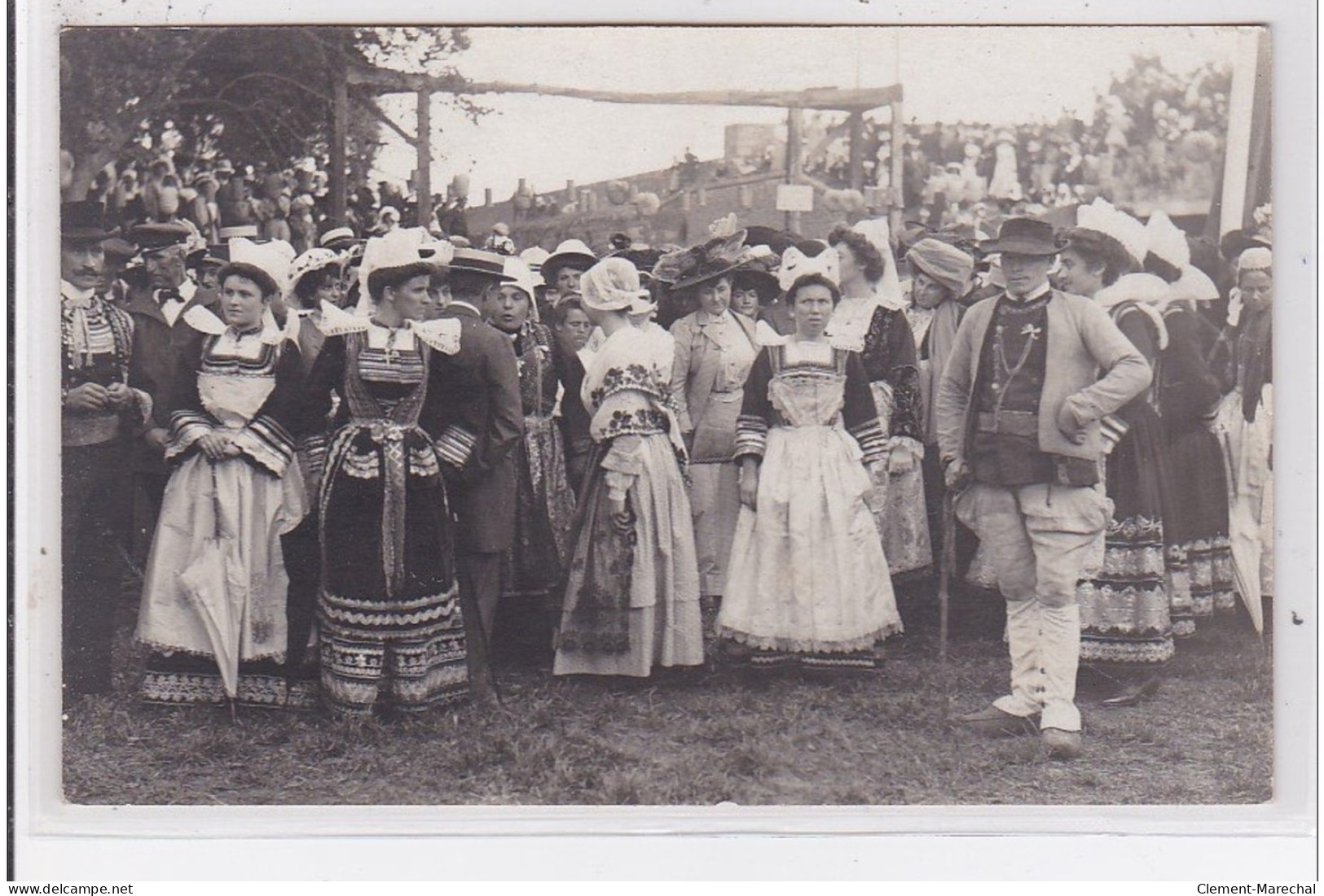 CONCARNEAU : Fête Des Filets Bleus - Carte Photo Vers 1910 (photo Charles)-très Bon état - Concarneau