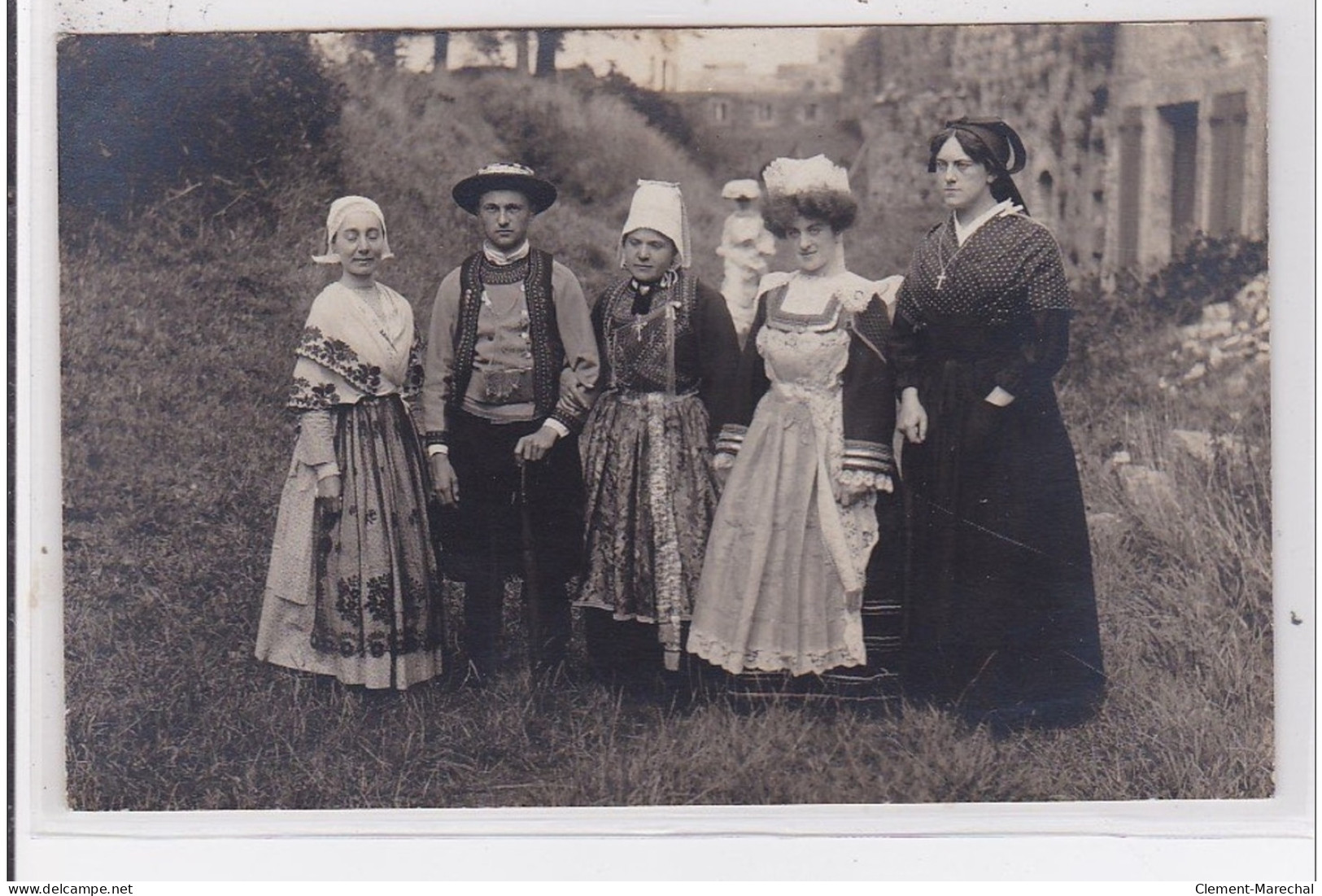 CONCARNEAU : Fête Des Filets Bleus - Carte Photo Vers 1910 (photo Charles)-très Bon état - Concarneau