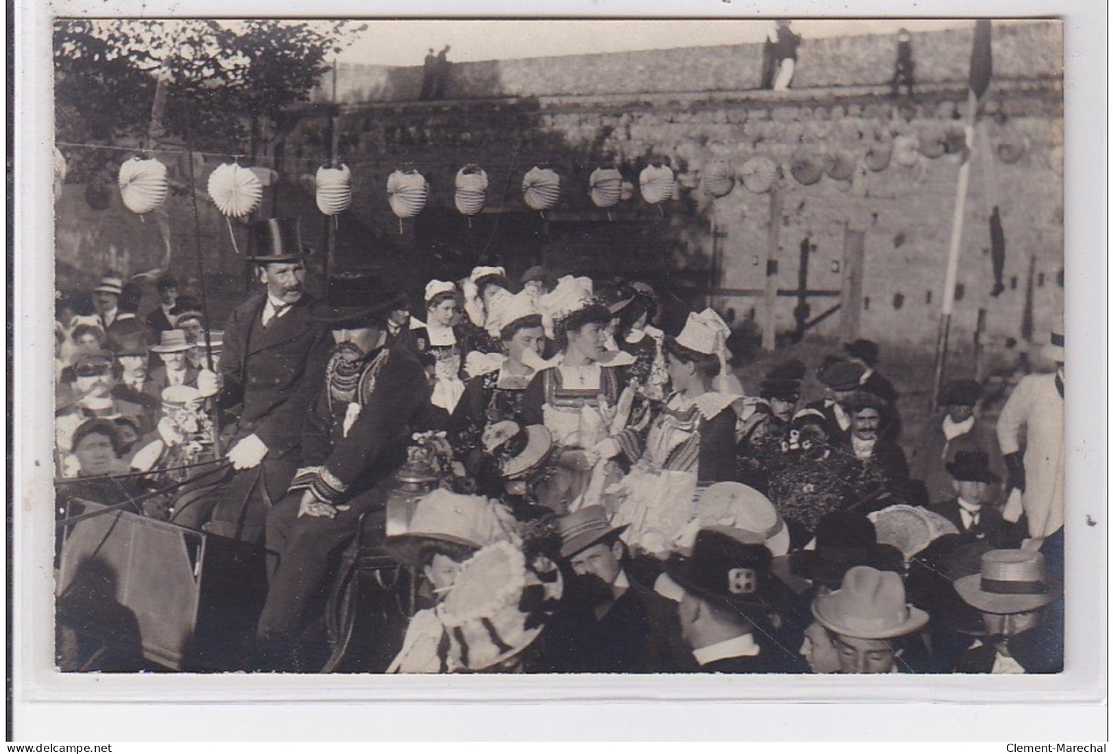 CONCARNEAU : Fête Des Filets Bleus -carte Photo Vers 1910 (photo Charles)-très Bon état - Concarneau