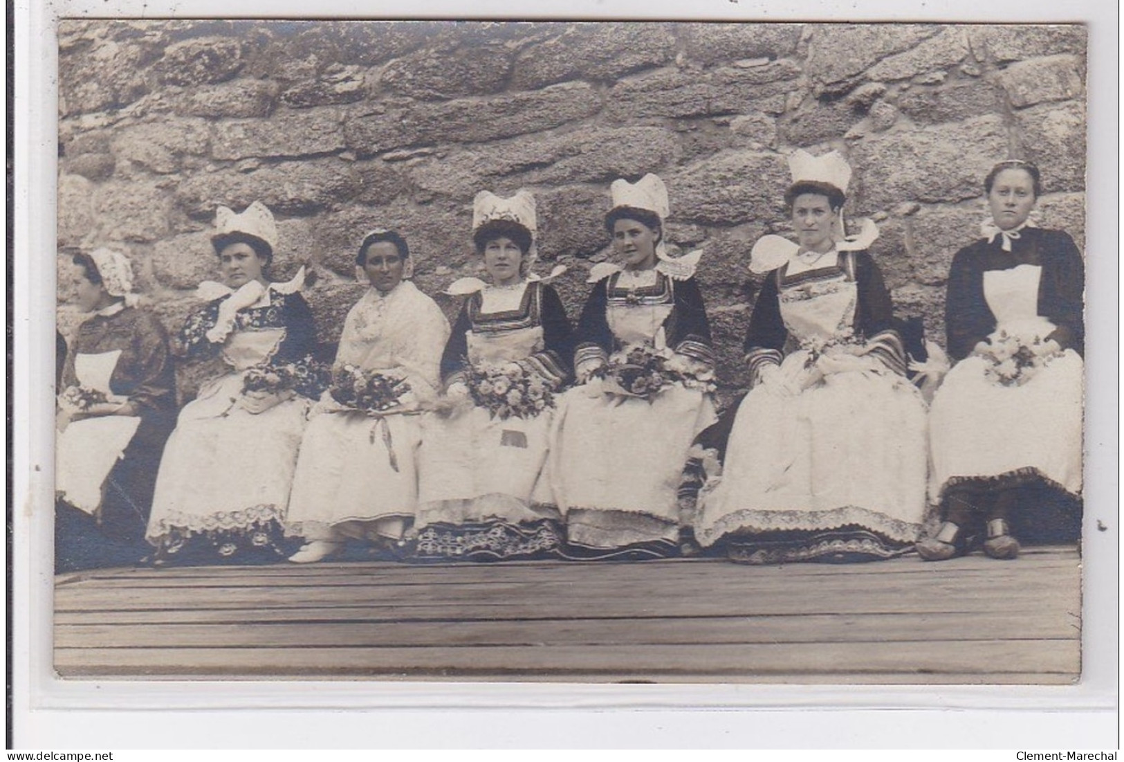 CONCARNEAU : Fête Des Filets Bleus -carte Photo Vers 1910 (photo Charles)-très Bon état - Concarneau